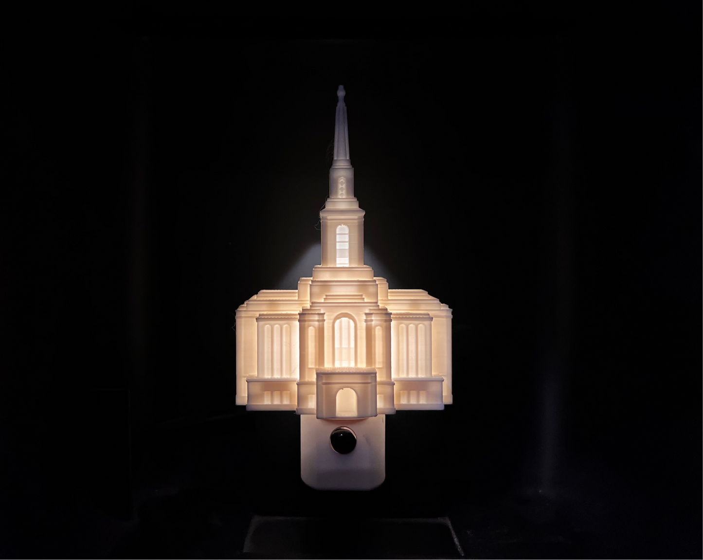 Teton River Idaho Temple Night Light