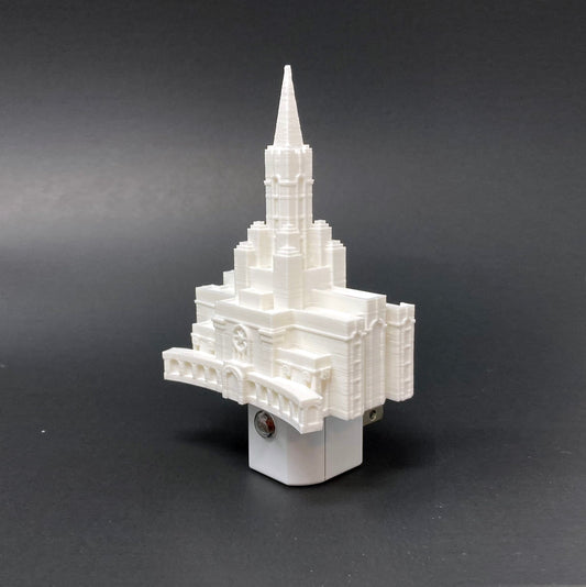 Bountiful Utah Temple Night Light