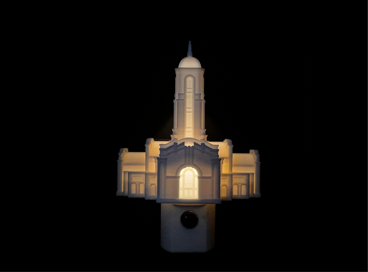 Modesto California Temple Night Light