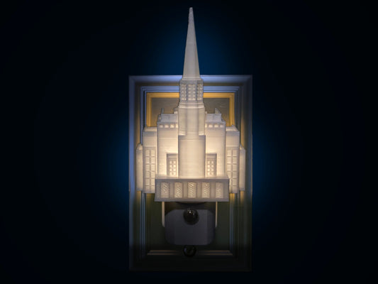 Preston England Temple Night Light (Plug-in, LED): LDS Missionary Gift