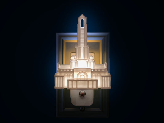 Madrid Spain Temple Night Light: LDS Gift (Plug-in, LED)