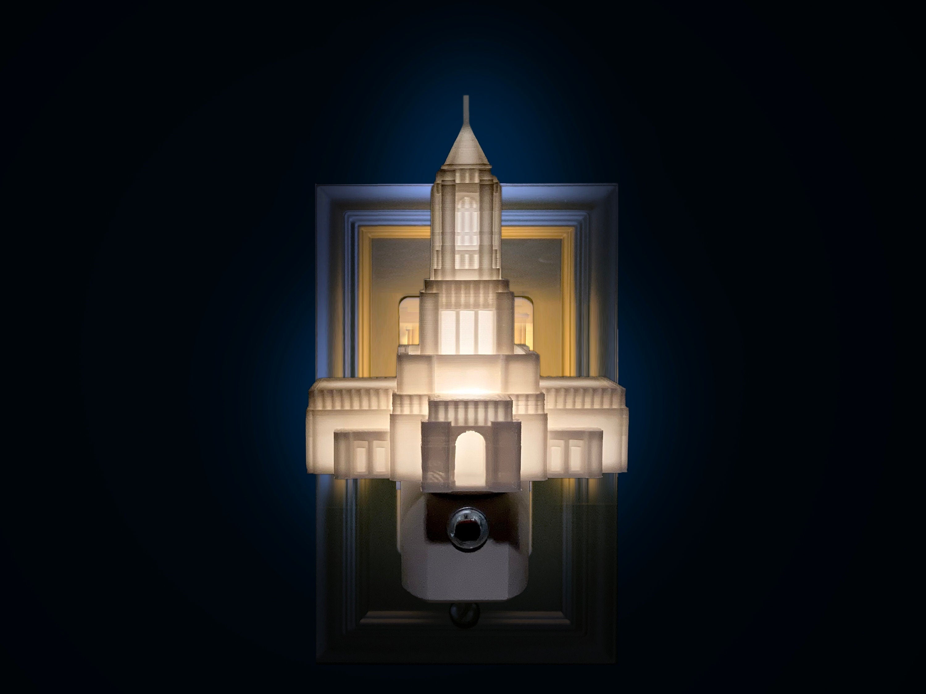 Casper Wyoming Temple Night Light: LDS Gift (Plug-in, LED) – Temple ...